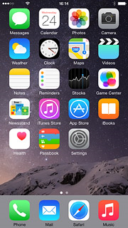 iPhone home screen